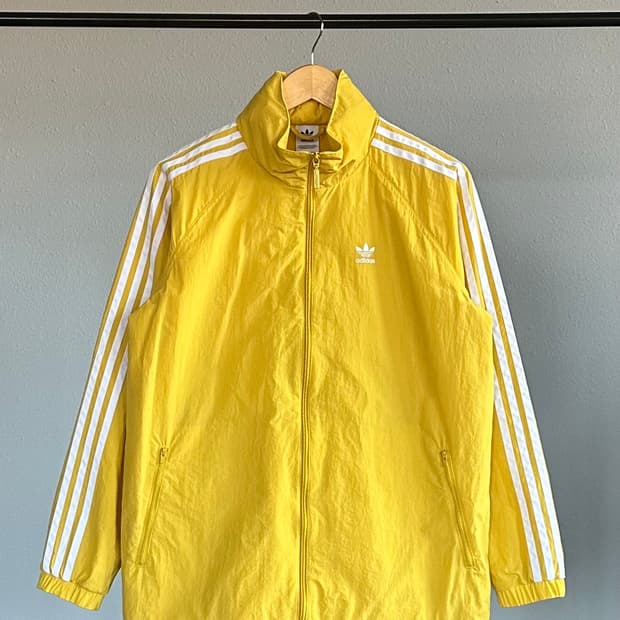 [S]아디다스 트레포일 빅로고 병아리 바람막이