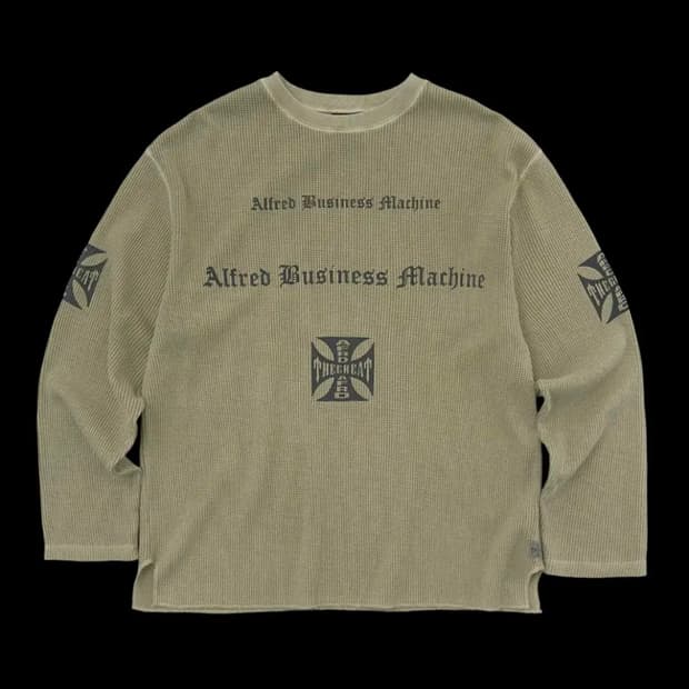 Alfred 알프레드 와플 롱 슬리브리스 카키 M 헤리티지플로스