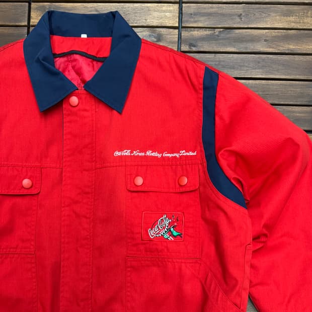 90s 코카콜라 코리아 오피셜 블루종 자켓 (XL) 