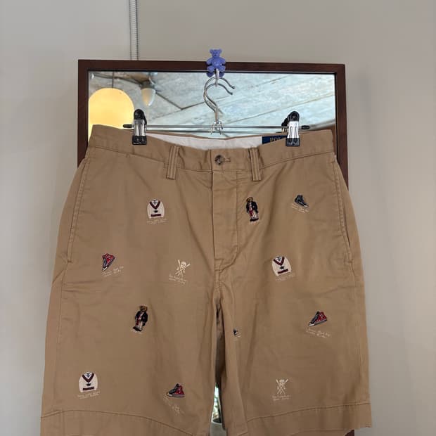 폴로 랄프로렌 자수 반바지