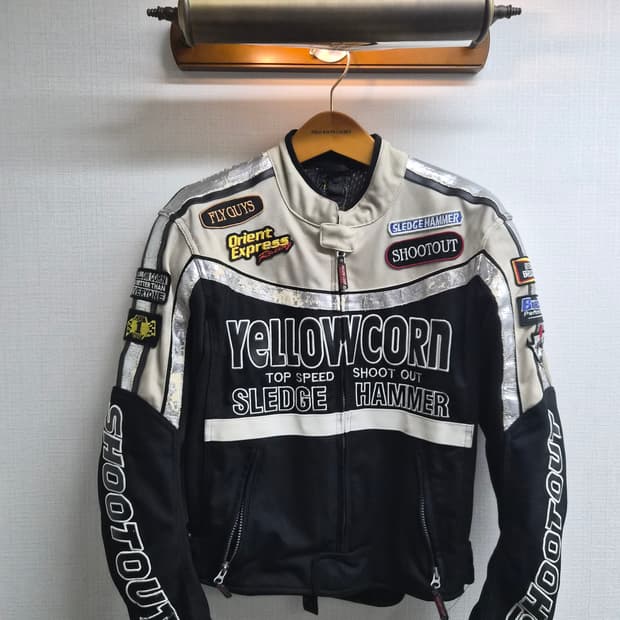 M/95) 옐로우콘 슬래지 해머 모터사이클 레이싱 자켓 팝니다