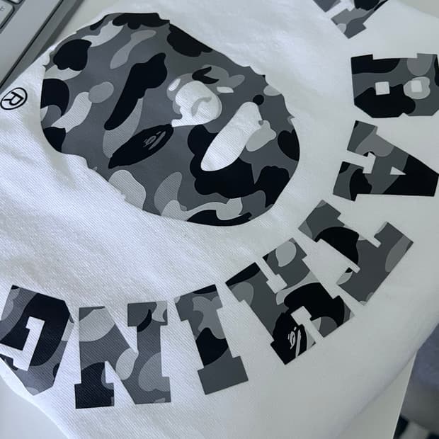 베이프 bape 카모컬리치 티셔츠