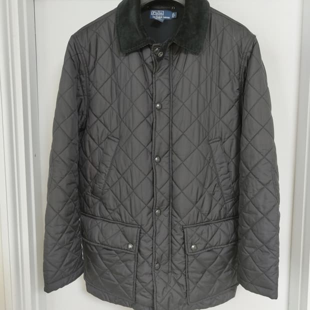 폴로랄프로렌 코듀로이 퀼팅 자켓 L (블랙)