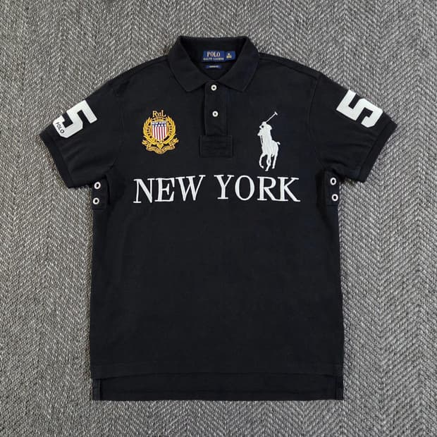 폴로 랄프로렌 빅포니 치프키프 뉴욕 블랙 카라티
