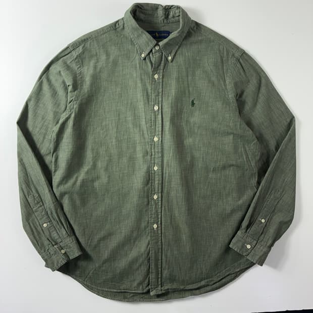 Polo 폴로 랄프로렌 카키 그린 옥스포드 셔츠