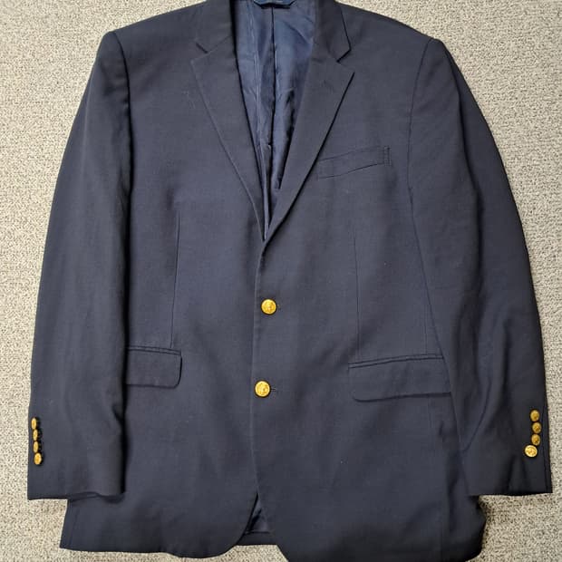 브룩스브라더  금장블레이저 2버튼