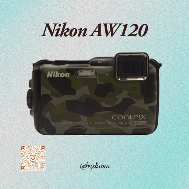 (a급)니콘 쿨픽스 aw120 카모플라쥬 Nikon aw120