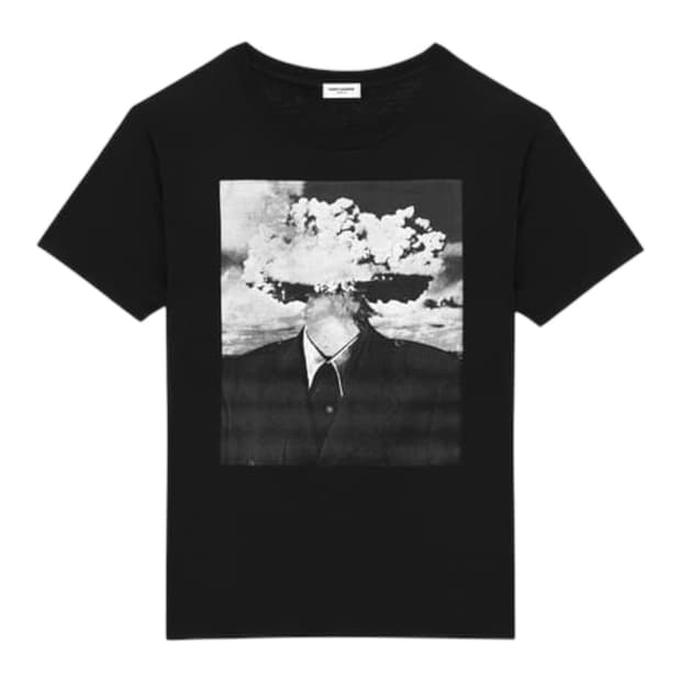 생로랑 15SS 브루스코너 반팔 블랙 By. 에디슬리먼