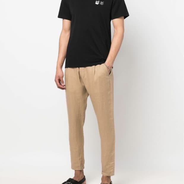 23ss)메종키츠네 더블폭스 반팔M/블랙