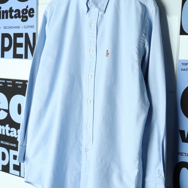 (XL-2XL) 폴로 랄프로렌 셔츠 남방 USA 90S 블루-H31847