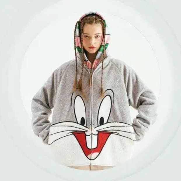 (새상품) 스테레오 바이널즈 한정판 루니툰즈 후리스