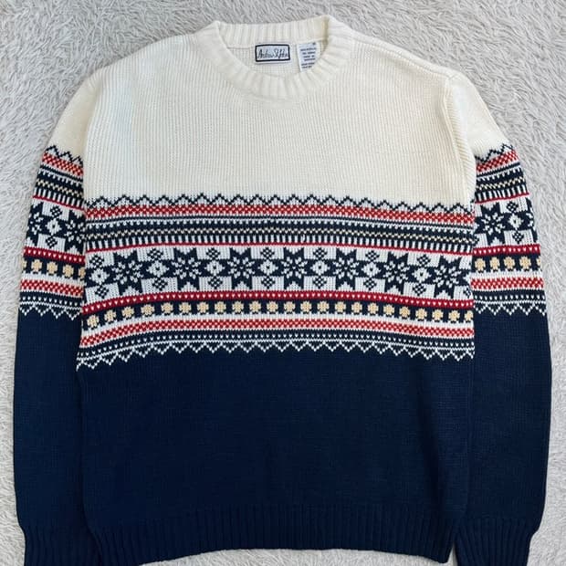 빈티지 노르딕 패턴 니트/#2791