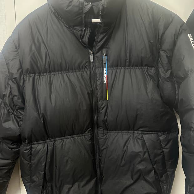 살로몬 컨투어 패딩 블랙m