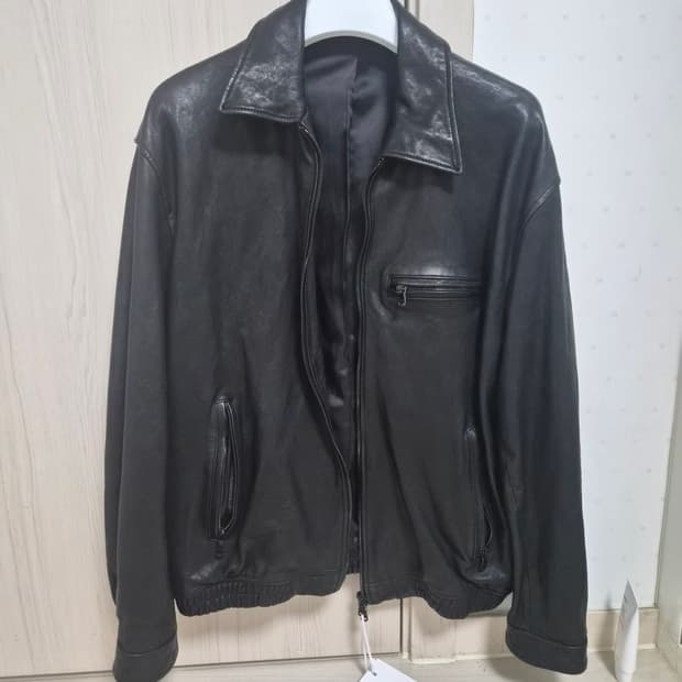 유니온블루 이탈리안 램스킨 싱글 자켓 블랙에디션 L사이즈