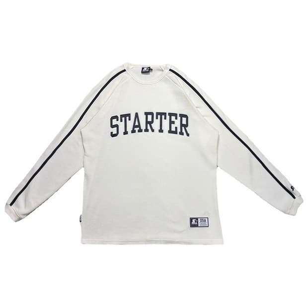 STARTER 카보스타 와플 롱슬리브 아이보리 XL