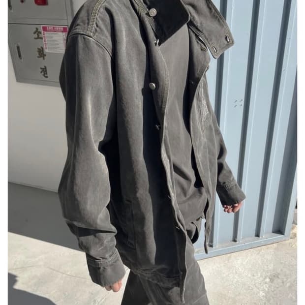 플라스틱프로덕트 자켓 trapezoid jacket(asphalt) L