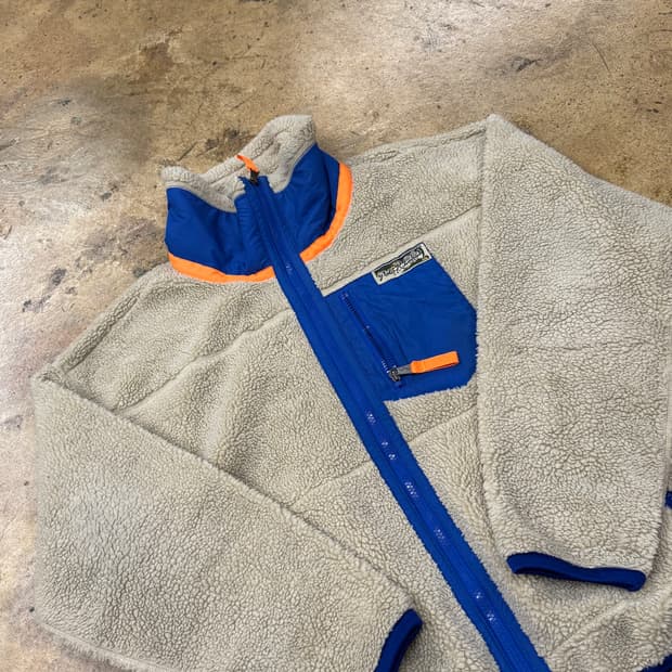 [정품/M] 폴로 랄프로렌 플리스 자켓 베이지 블루 b16