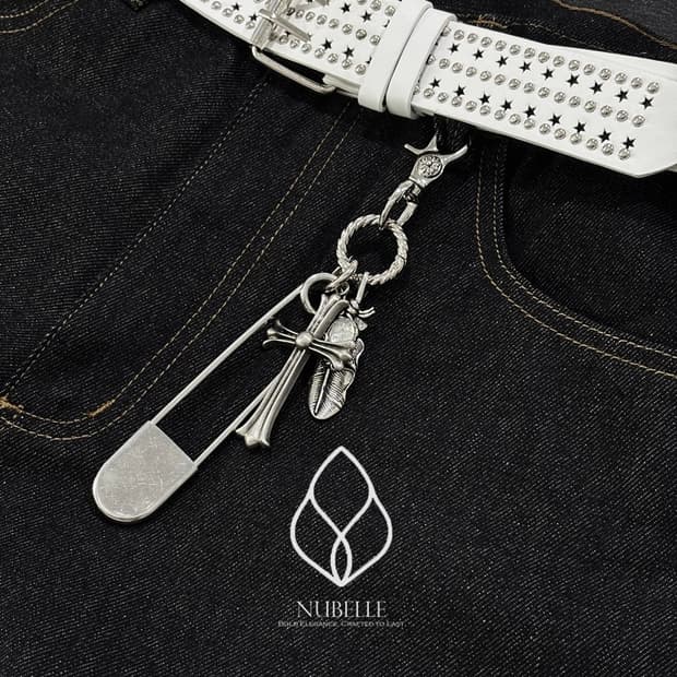 🌗 Chrome cross keyring / 크롬 크로스 클립 키링