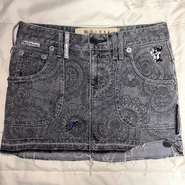 갸루 + 펑크 + y2k 빈티지 스커트