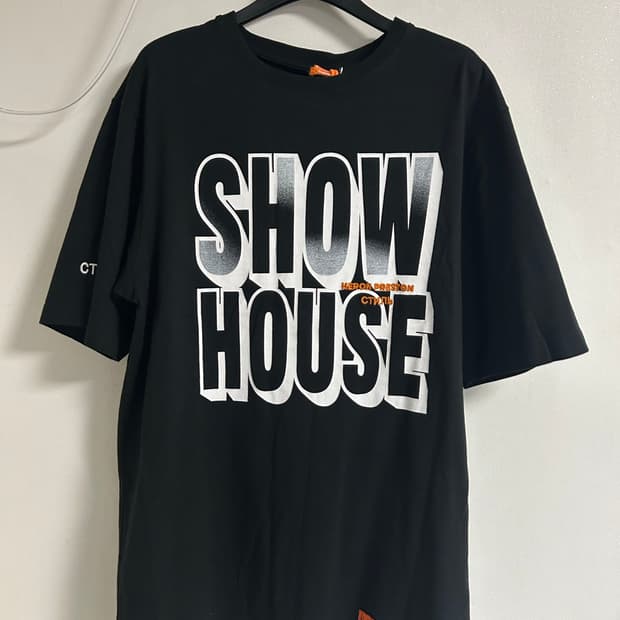 heron preston 쇼 하우스 시그니처 버드 반팔 티셔츠 블랙