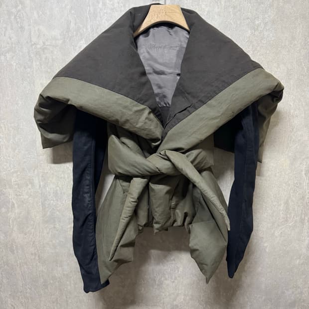 40 / Rick Owens 패딩 팔가죽 자켓
