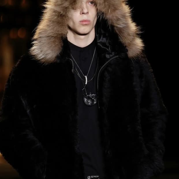 생로랑 18FW 폭스 퍼 자켓