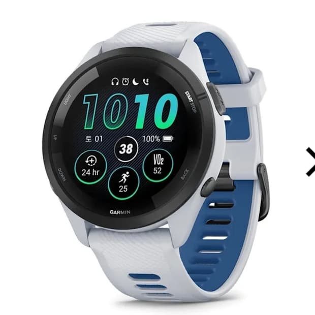 가민포러너 265 화이트블루