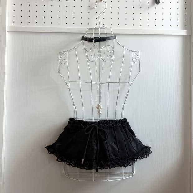 Hurt banding mini skeleton printed lace 
