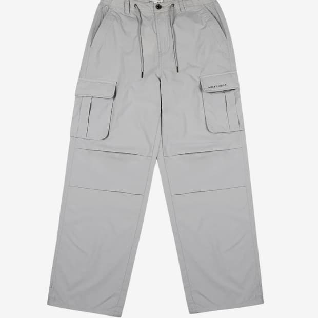 와키윌리 우먼스 나일론 파라슈트 팬츠 그레이