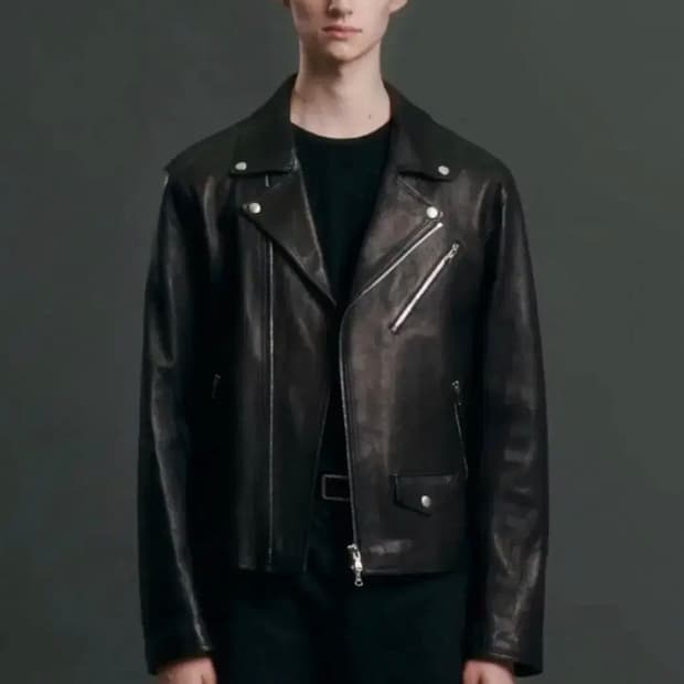 (XL) 도프제이슨 프리미엄 램스킨 베지터블 100 라이더 자켓