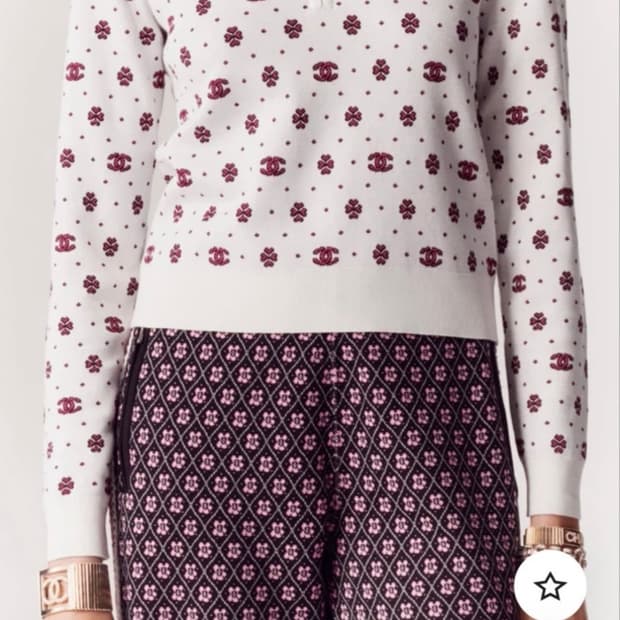 샤넬 풀오버 니트 38