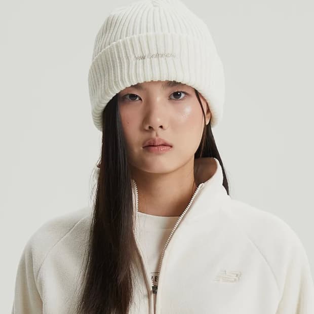 뉴발란스 베이직 비니 크림 CREAM NBGDFF1305