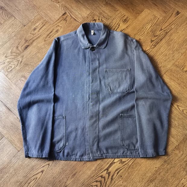[M]90's 빈티지 페이딩 트윌코튼 프렌치 워크 자켓