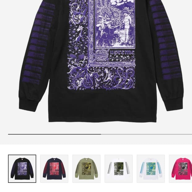 슈프림 롱슬리브m사이즈