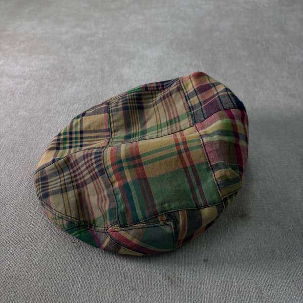 폴로랄프로렌 체크 헌팅캡