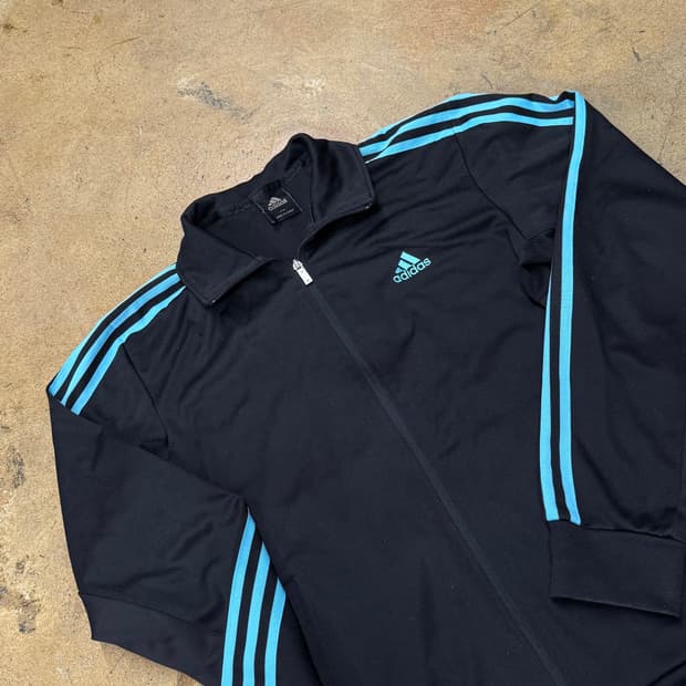 아디다스 검하 블랙 하늘 져지 트랙탑 110