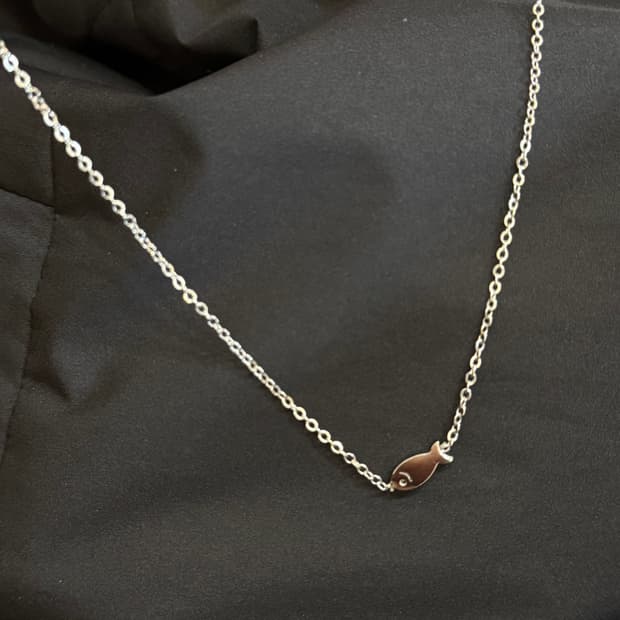 (핸드메이드) 써지컬 액막 물고기 펜던트 목걸이