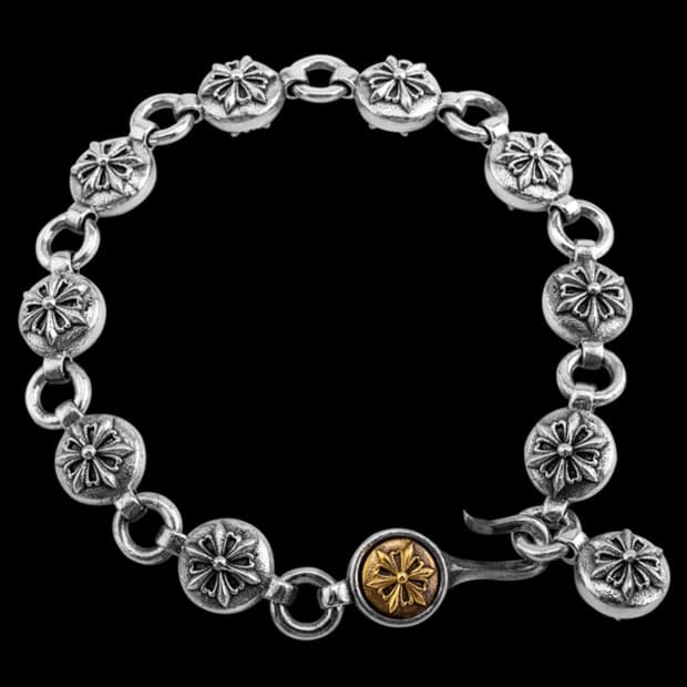 킹크로치 스노우플레이크 체인 팔찌 