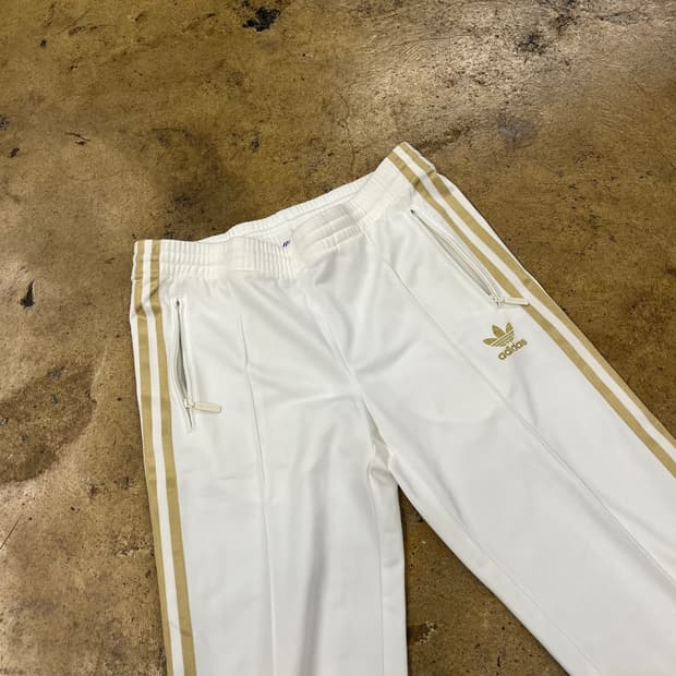 [정품/90] 아디다스 메달리스트 트랙팬츠 화이트골드 b14