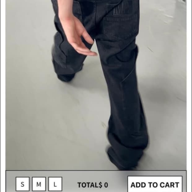 MPa CALF POCKET PANTS (BLACK) - S