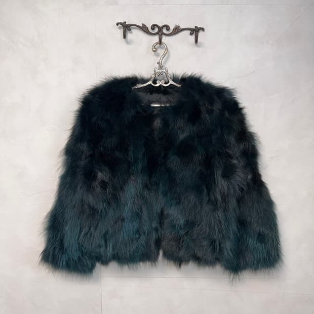 Jindo Klever mixed green raccoon fur jk