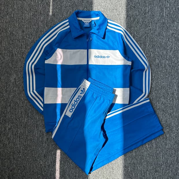 아디다스 블루 베켄바우어 트랙 셋업