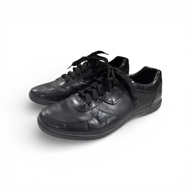 [275] 프라다 스포츠 아카이브 블랙 레더 스니커즈 