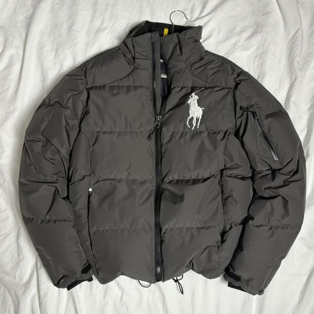 폴로 빅포니 차콜브라운 패딩