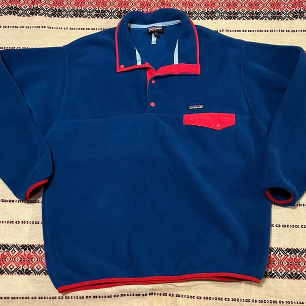 00s 파타고니아 신칠라 스냅-T 블루/레드