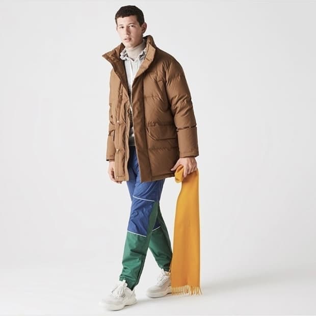 105) 라코스테 덕다운 패딩 오리털 패딩 점퍼 하프패딩