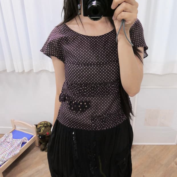 수나오쿠와하라 패치 블라우스