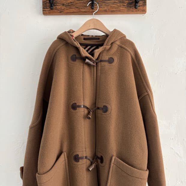 Burberry 버버리 브라운 후드 더플코트