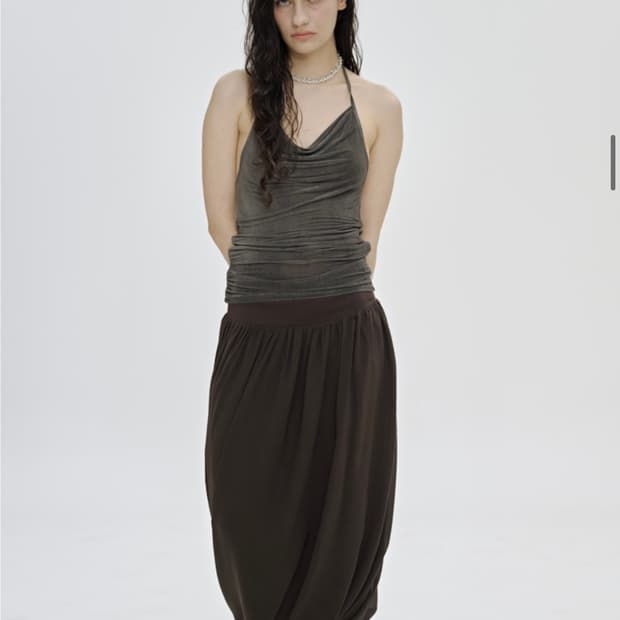 RATHERLOW Cory shirring volume skirt 