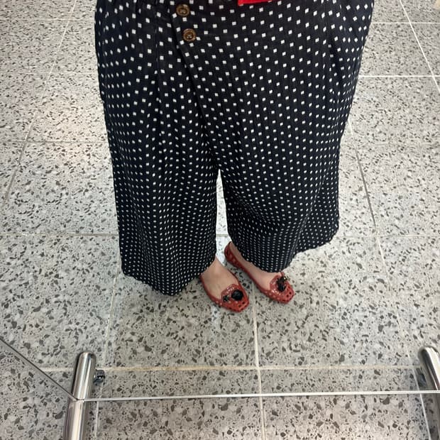 스퀘어 포인트 팬츠